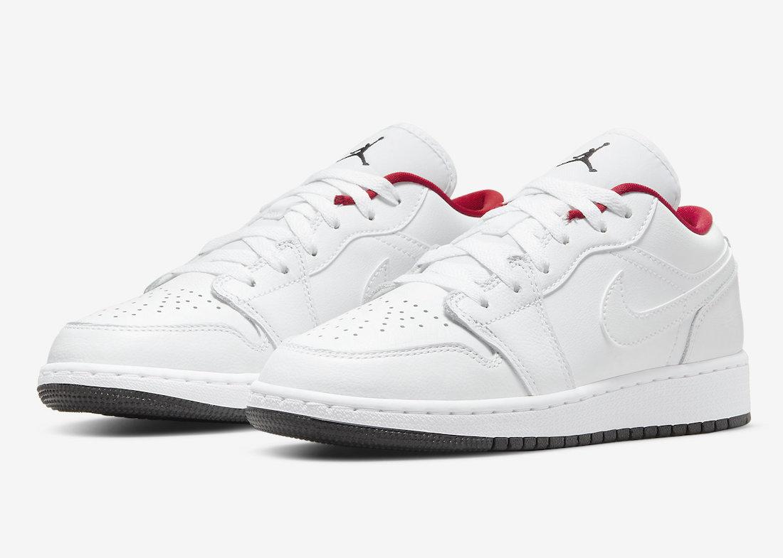 Кроссовки женские Nike 1 'White Gym Red' - 'Mismatched Insoles' (553560-164) - фото 1