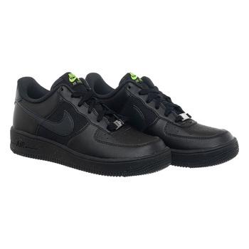 Фото Кроссовки женские Nike Ir Force 1 Low Crater Gs Triple Black (DH8695-001)