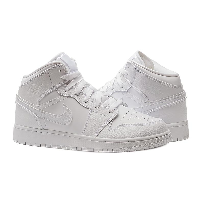 Кроссовки женские Nike Jordan Air  1 Mid(Gs) (554725-130) - фото 1