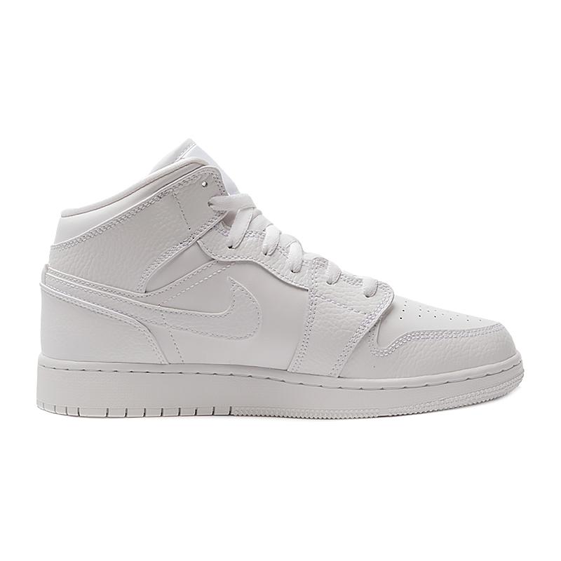 Кроссовки женские Nike Jordan Air  1 Mid(Gs) (554725-130) - фото 3