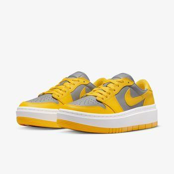Фото Кроссовки женские Nike Jordan 1 Low Elevate Yellow Grey (DH7004-017)