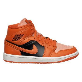 Фото Кроссовки женские Nike Jordan 1 Mid Orange Black (DM3381-600)