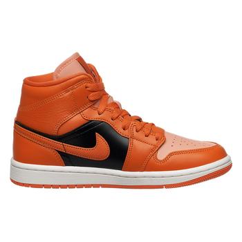 Фото Кроссовки женские Nike Jordan 1 Mid Orange Black (DM3381-600)
