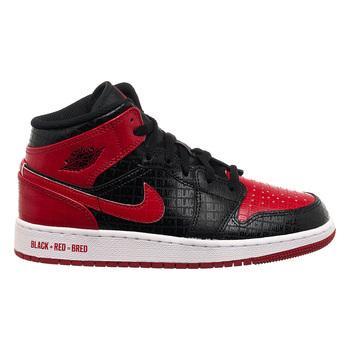 Фото Кроссовки женские Nike Jordan Air Jordan 1 Mid “Bred”(Gs) (DM9650-001)